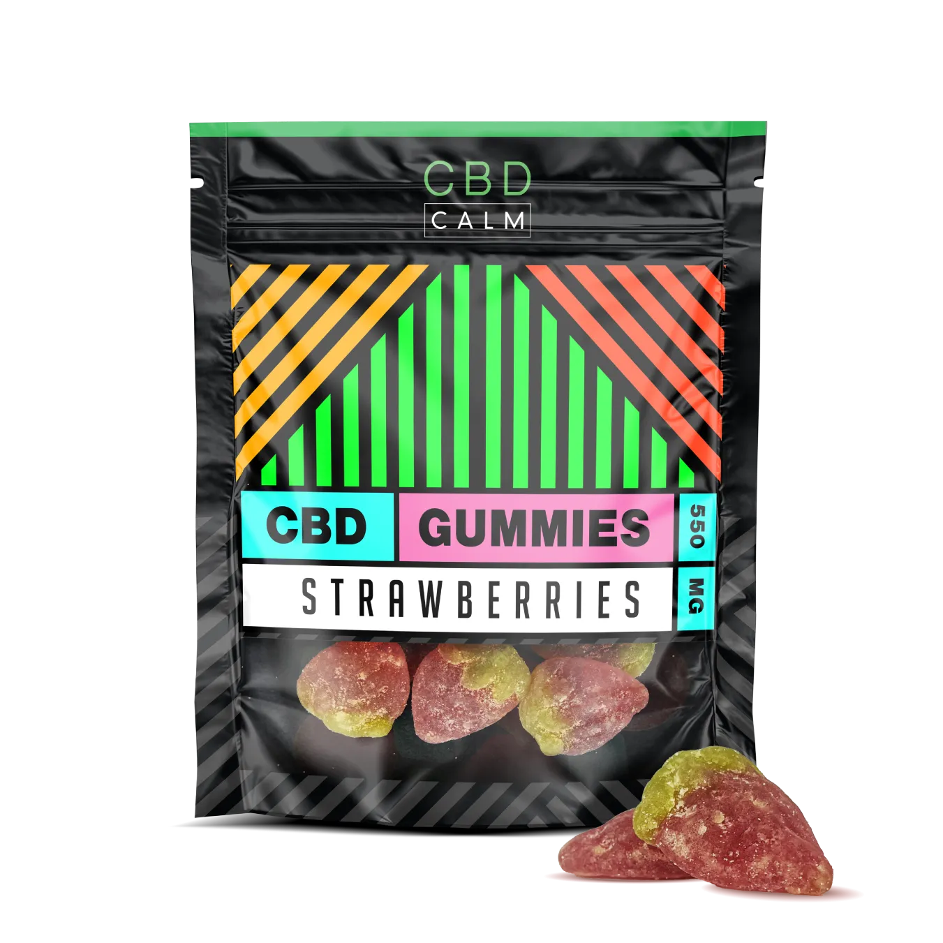 CBD Calm 550mg Strawberries Gummies Grab Bag