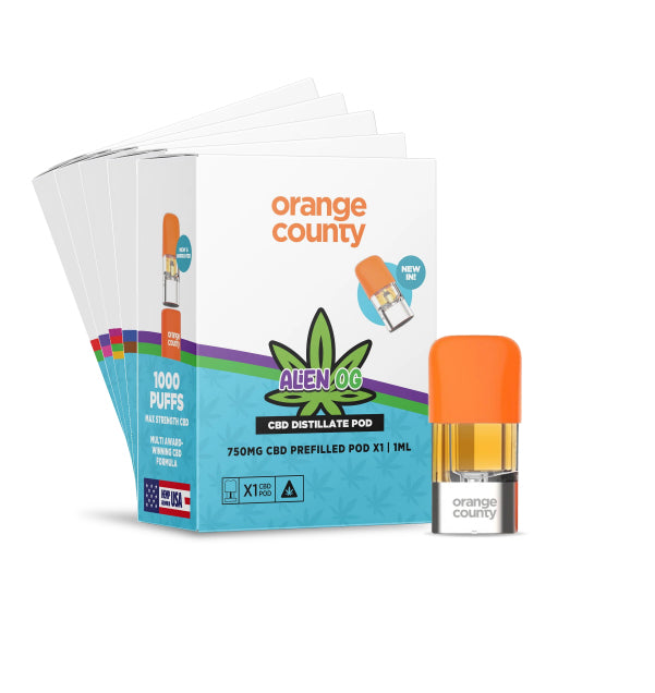 Orange County CBD 750mg Distillate Replacement Pod
